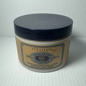 L'OCCITANE Ultra Rich Body Cream Shea Butter Jumbo 200ml 7 oz READ SLIGHTLY USED - Picture 1 of 7