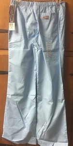 ScrubZone Solid Azure Scrub Pants Flare Bottoms Size XXS 83222 - Picture 1 of 4