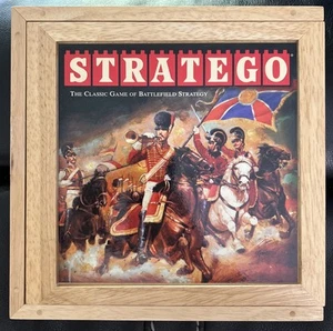 Stratego Nostalgia Games Series Wood Box Edition Milton Bradley 2002 COMPLETE - Picture 1 of 4