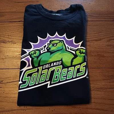 Orlando Solar Bears 魔术标志曲棍球图案衬衫 M  — 第 1/4 张图片