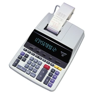 Sharp EL2630PIII Black/Red Print 4.8 Lines/Sec Two-Color Printing Calculator New - Picture 1 of 5