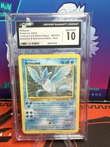 Articuno 009/034 Trading Card Game Classic Holo CGC 10 - Picture 1 of 2