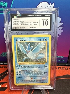 Articuno 009/034 Trading Card Game Classic Holo CGC 10 - Image 1 of 2