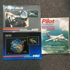 3x BRITISH AEROSPACE BAE 146: EFIS + Flight deck + Pilot magazine March 1986