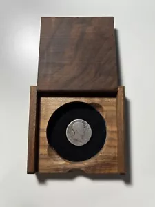 1811 Napoleon 1 Franc Silver Coin with Coin Capsule & Wooden Box – Rare Find! - Picture 1 of 15