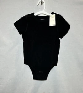 Toddler Boys' Adaptive Short Sleeve Bodysuit - Cat & Jack Black 3T - Picture 1 of 2