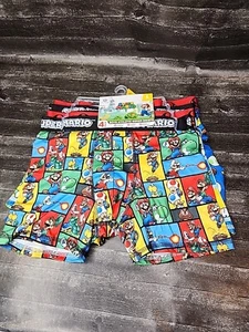 NEW Super Mario Bros 4-Pack All Over Print Boxer Briefs, Boys Size Large 10/12 - Picture 1 of 8