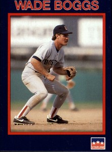 1990 Starline Long John Silver Baseball Card #17 Wade Boggs