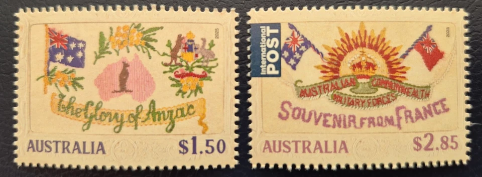 Australia 2025 / Postales desde el frente / Juego de 2 sellos Foto 1 de 1