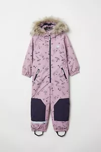 H&M PADDED SNOWSUIT Pink Kids Size 1 1/2-2y - Picture 1 of 10