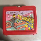 Vintage Thermos The Simpsons Lunchbox 1990 Bart Simpson No Thermos Bottle Red