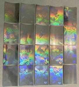1996 Superman Holo Series Silver Holo Complete Card Set 1-50 +H1-H4 NRMT/MT - Picture 1 of 5