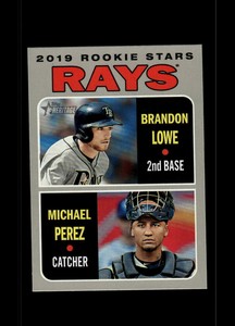 2019 Topps Heritage #9 Brandon Lowe / Michael Perez RS, CPC, RC