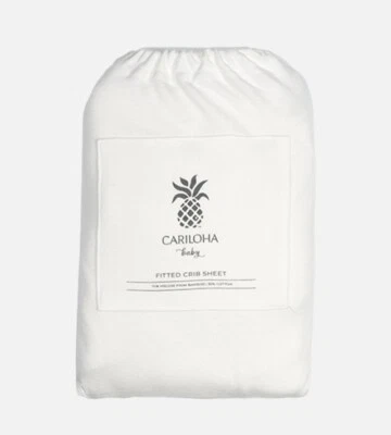 Lençóis de berço de bambu Cariloha - Branco sonhador - Imagem 1 de 2