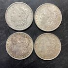 New Listing4 1921 $1 United States Genuine Morgan Silver Dollar Set D & P Mint Marks