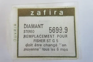 Zafira 5699.9 Fisher ST G 5 Diamond Stylus, unopened - Picture 1 of 6