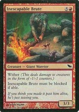 MTG - Shadowmoor - Inescapable Brute - 2X - Foil - NM