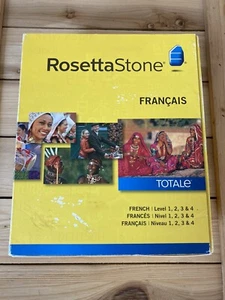 Rosetta Stone V4 TOTALe: Francais (French) Level 1-4 Set for PC, Mac. *read* - Picture 1 of 10