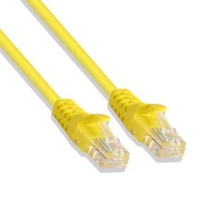2FT Cat6 UTP Ethernet Network Patch Cable RJ45 Lan Wire Yellow (25 Pack) - Picture 1 of 3