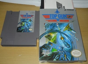 TOP GUN THE 2ND MISSION KONAMI NINTENDO GAME BOX/BOOKLET - Picture 1 of 2