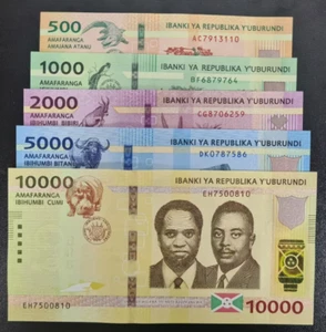 2018-2021 Burundi 500 1000 2000 5000 10000 Francs BANKNOTE CURRENCY UNC - Picture 1 of 1