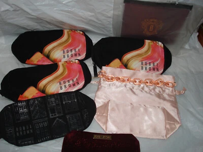 Lote de 7 Variedad Bobbi Marrón Bolsa de Cosméticos Estuche de Maquillaje NUEVO Foto 1 de 4