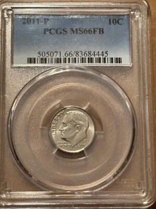 2011-P ROOSEVELT DIME PCGS MS66FB - Picture 1 of 2