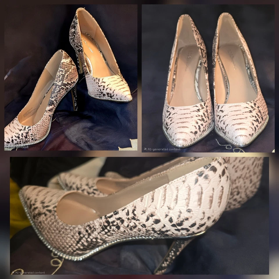 BCBGenerationWomen's Holli насосы женские туфли слоновой кости змея размер 6 новый... - Изображение 1 из 4