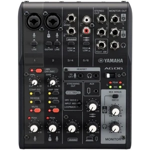YAMAHA AG06MK2 B Black Live Streaming Mixer 6-Channel USB Audio Interface Japan - Picture 1 of 3