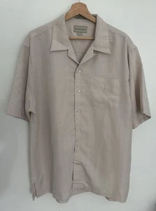 Cutter & Buck Men’s Button Up, Size L, Beige - Picture 1 of 4