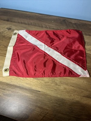 Heavy Nylon Scuba Dive Flag 11”x15” - Image 1 of 4