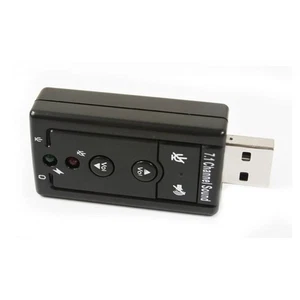 Effortless Setup with Compact USB Sound Card 7 1 Channels for All Devices - Afbeelding 1 van 12