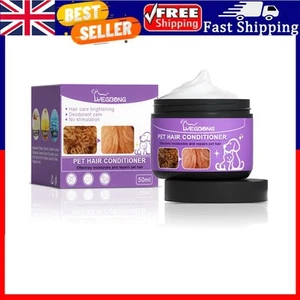 Crema para el cuidado del cabello de mascotas sin anudar 50 ml piel seca acondicionador para el cabello de mascotas suministros para mascotas - Imagen 1 de 4