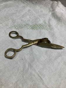 Brass vintage Victorian style candle snuffer trimmer 16cmL - Picture 1 of 5