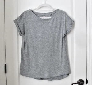 Camiseta Manga Gorra Talla Grande GRIS Dolman Manga Corta Algodón LIMPIO Clásico - Imagen 1 de 8