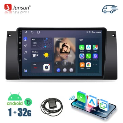 Für BMW E39 E53 X5 5er 1999-2005 32G Android 13 Autoradio CarPlay GPS Navi DE - Bild 1 von 4