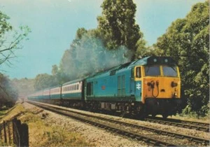 Railway Postcard BR Class 50 50023 Howe Paignton Devon ETW Dennis Diesel Loco - Foto 1 di 1