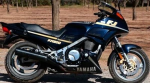 Yamaha FJ1200 1989 juego completo de calcomanías a rayas - modelo negro - Imagen 1 de 5