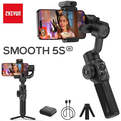 US ZHIYUN Smooth 5S AI Combo 3-Axis Smartphone Gimbal Stabilizer with AI Tracker - Image 1 of 4
