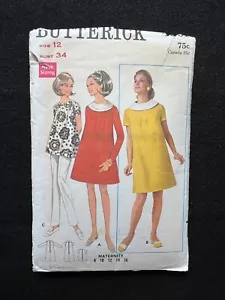 Vestido o top de maternidad Butterick patrón de costura 4801 talla 12 busto 34 - Imagen 1 de 3