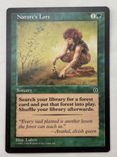 Nature's Lore x1 MTG Portal Second Age 1x Magic Excellent Light Play EX LP