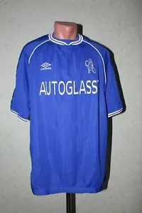 Chelsea Football Shirt Jersey Camiseta Soccer 1999 2000 2001 Home Size XXL Umbro - Picture 1 of 12