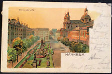 Mannheim Germany Schilerplatz Vintage 1901 Postcard
