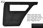 BLACK STITCH 2X REAR DOOR CARDS LEATHER COVER FITS TALBOT SUNBEAM & LOTUS TI