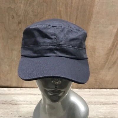 Boné chapéu estilo militar ajustável cinza alça ajustável atrás - Imagem 1 de 4