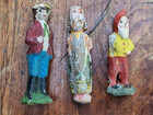 3 antik Figuren Zwerg Ethno Figur & Herr in Knickerbocker