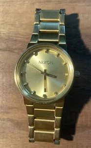 Reloj Hombre Nixon "Shoot To Thrill" The Cannon Chapado en Oro 13k Reloj Cuarzo - Imagen 1 de 8
