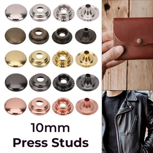 Press Studs Snap Fasteners Button Tool Leather Craft Poppers Heavy Duty Sewing - Picture 1 of 28