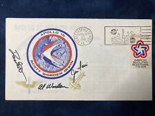 Apollo 15 authentic crew signed insurance cover