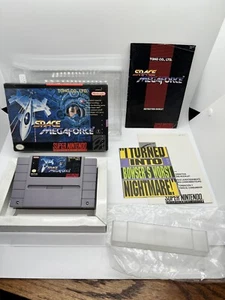 Space MegaForce Mega Force Snes Super Nintendo completo CIB raro grande forma! - Foto 1 di 8